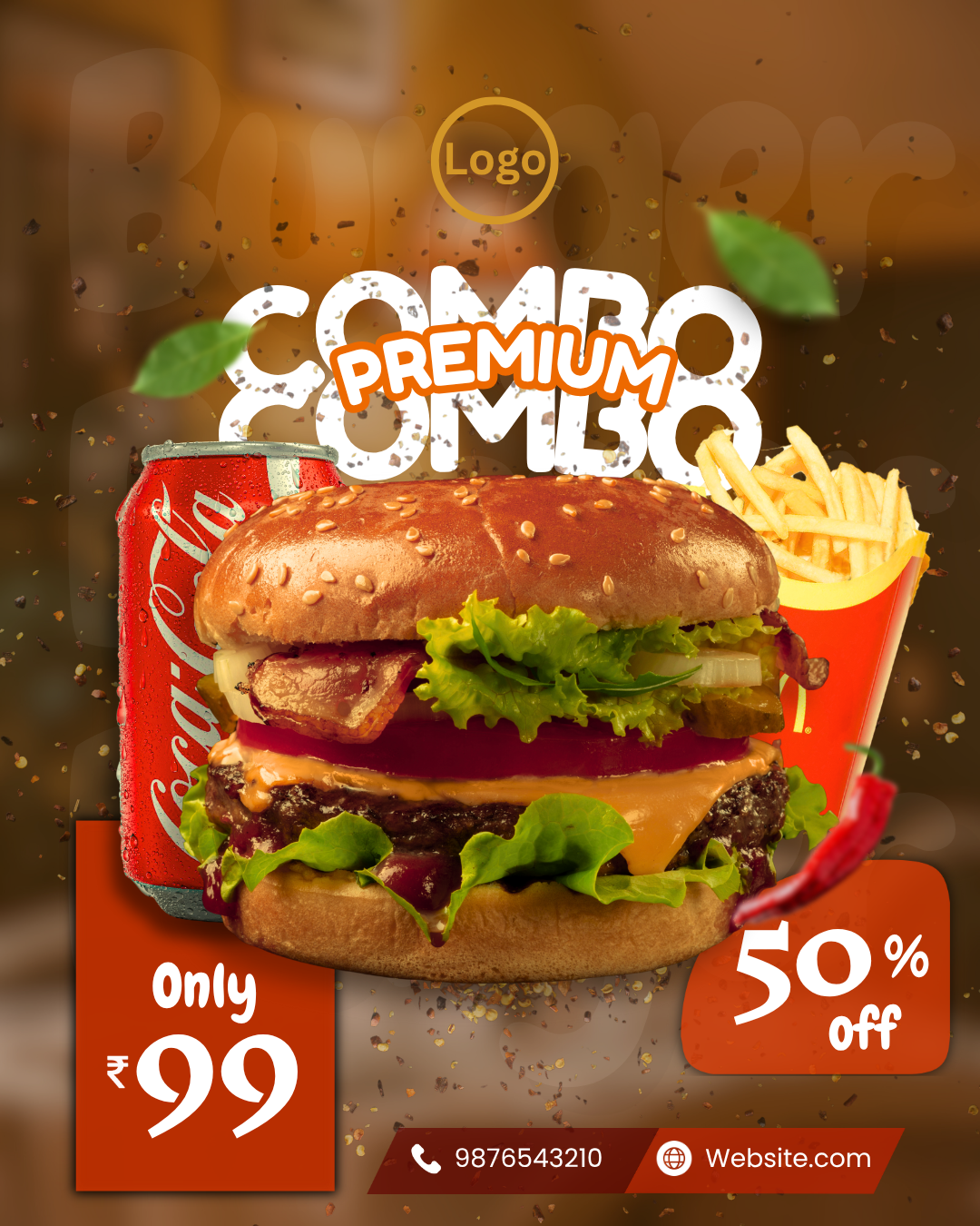 Burger Combo Template