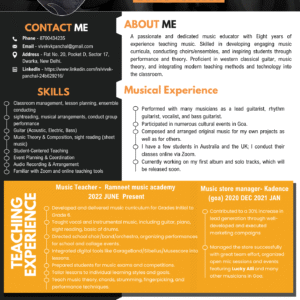 Vivek Music Teacher Template