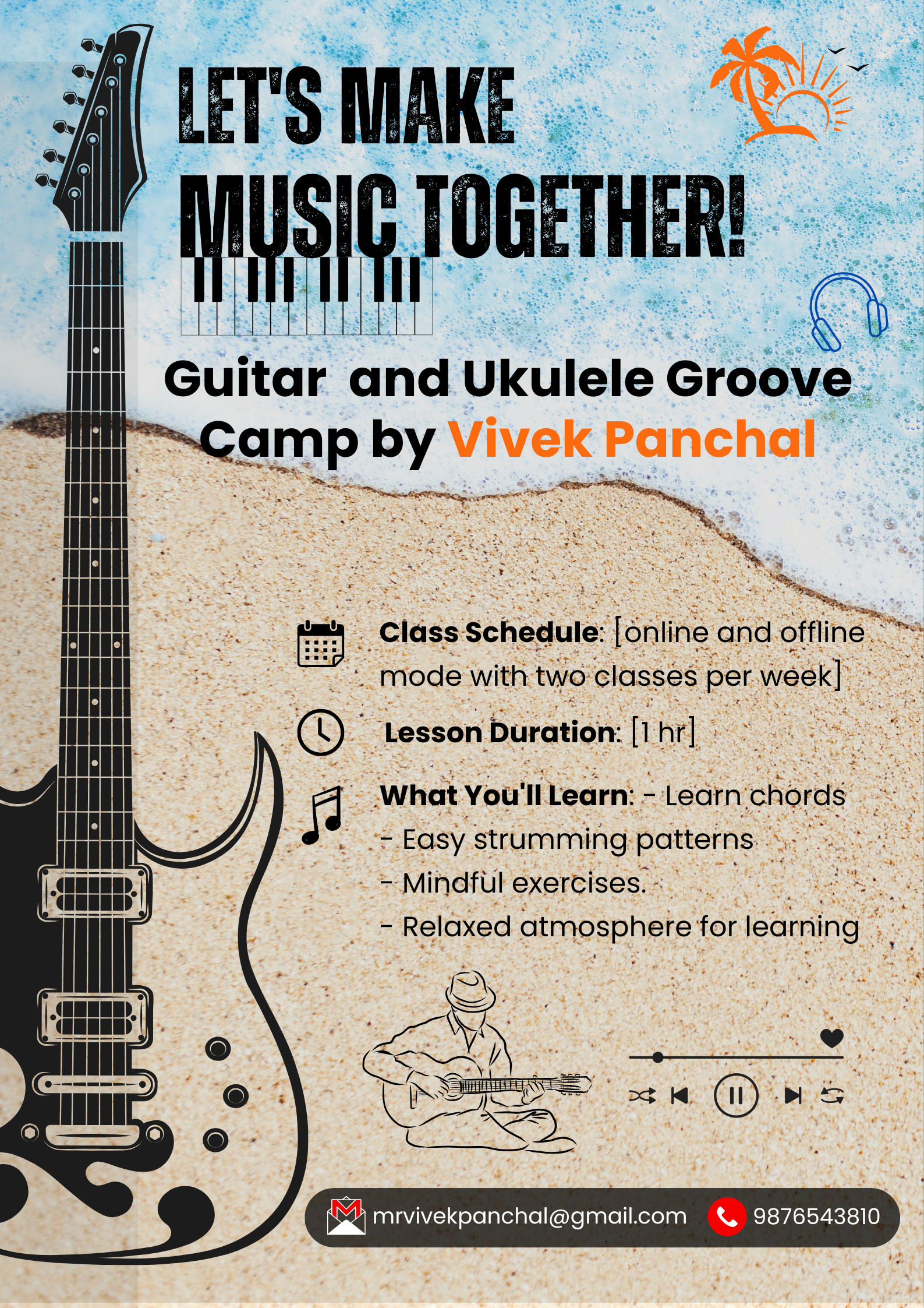 Music editable template